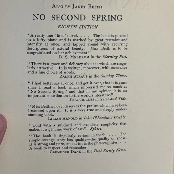 Sand Castle by Janet Beith (1936) Hardcover - Hodder & Stoughton - Picture 7 of 8